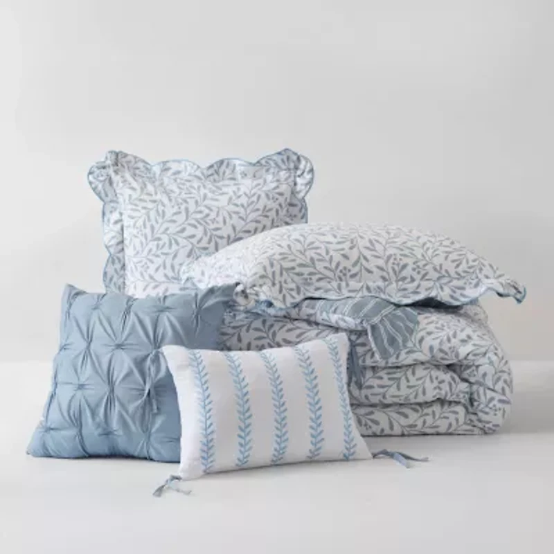 Madison Park Eamon Print 5-pc. Midweight Down Alternative Comforter Set