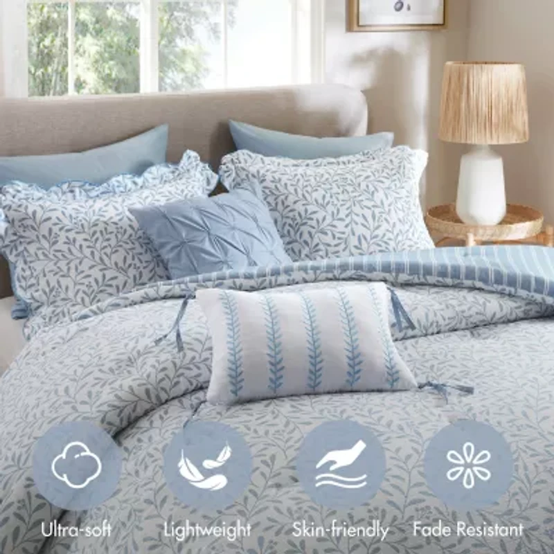 Madison Park Eamon Print 5-pc. Midweight Down Alternative Comforter Set