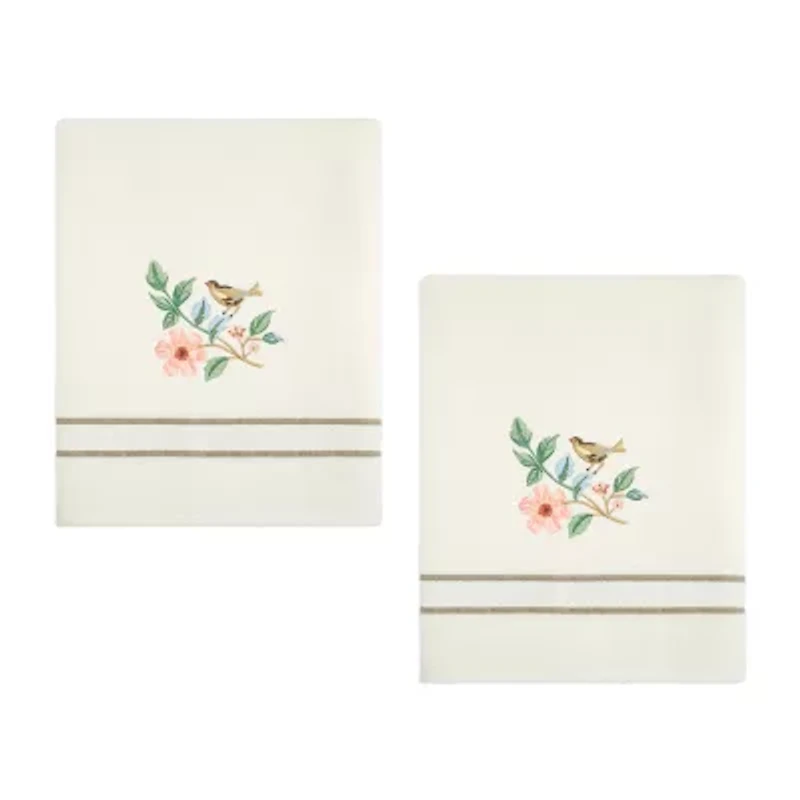 Avanti Pretty Birds 2-pc. Floral Bath Towel