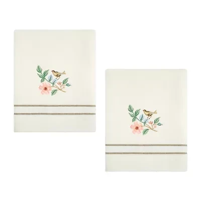 Avanti Pretty Birds 2-pc. Floral Bath Towel