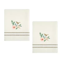 Avanti Pretty Birds 2-pc. Floral Bath Towel