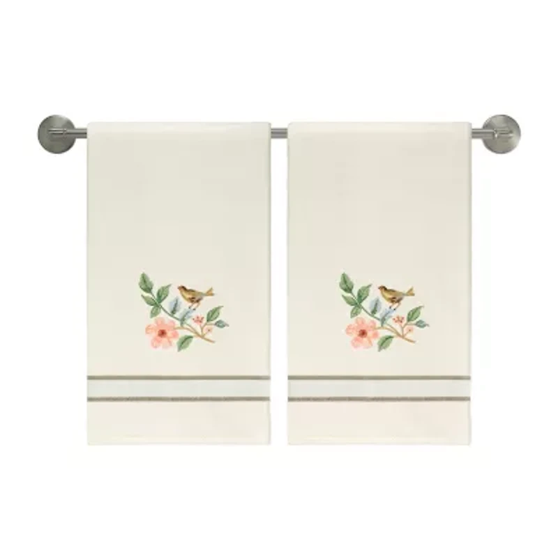 Avanti Pretty Birds 2-pc. Floral Bath Towel