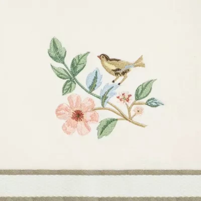 Avanti Pretty Birds 2-pc. Floral Bath Towel