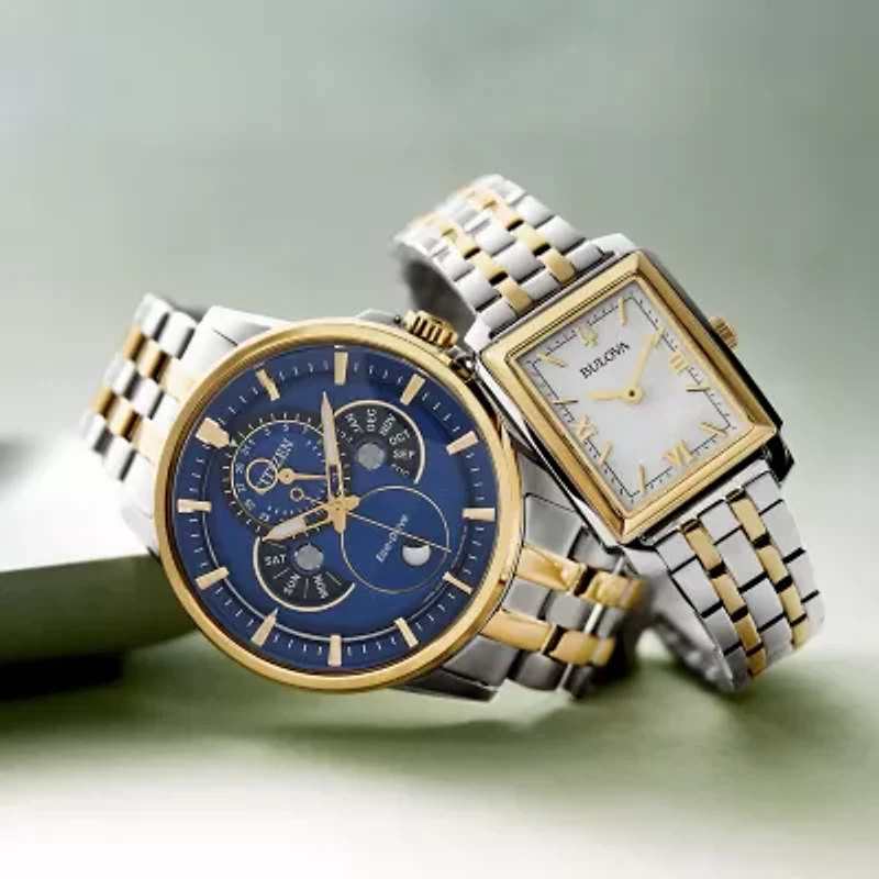 Bulova Classic Sutton Womens Two Tone Stainless Steel Bracelet Watch 98l308