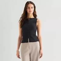 a.n.a Womens Tall Crew Neck Sleeveless Vest