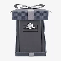 Grown Gorgeous (F / Vs2) Womens 3 3/4 CT. T.W. Lab White Diamond 14K Gold Round Solitaire Engagement Ring