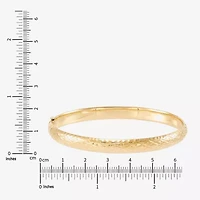 Infinite Gold™ 14K Yellow Gold Hollow Diamond-Cut Bangle