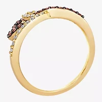 Le Vian Grand Sample Sale Le Vian Grand Sample Sale Limited Quantities! Womens 1/2 CT. T.W. Natural Brown Diamond 14K Gold Heart Side Stone Cocktail Ring