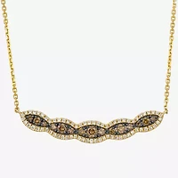 Le Vian Grand Sample Sale Le Vian Grand Sample Sale Limited Quantities! Womens 1 CT. T.W. Natural Brown Diamond 14K Gold 19 Inch Pendant Necklace