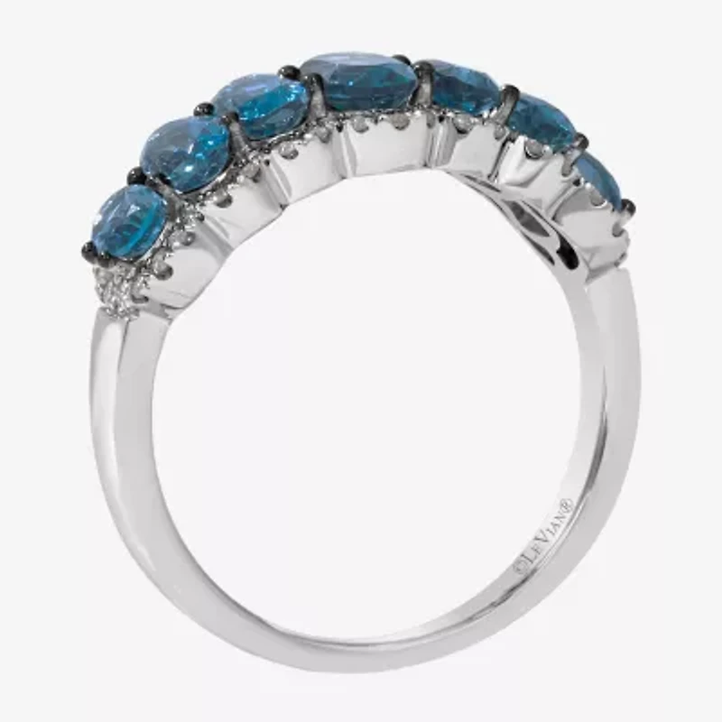 Le Vian Grand Sample Sale Le Vian Grand Sample Sale Limited Quantities! Womens 1/3 CT. T.W. Blue Topaz 14K Gold Oval Band