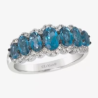 Le Vian Grand Sample Sale Le Vian Grand Sample Sale Limited Quantities! Womens 1/3 CT. T.W. Blue Topaz 14K Gold Oval Band