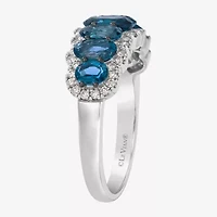 Le Vian Grand Sample Sale Le Vian Grand Sample Sale Limited Quantities! Womens 1/3 CT. T.W. Blue Topaz 14K Gold Oval Band