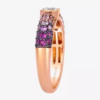 Le Vian Grand Sample Sale Le Vian Grand Sample Sale Limited Quantities! Womens 1/4 CT. T.W. Genuine Pink Sapphire 14K Gold Round Side Stone Cocktail Ring