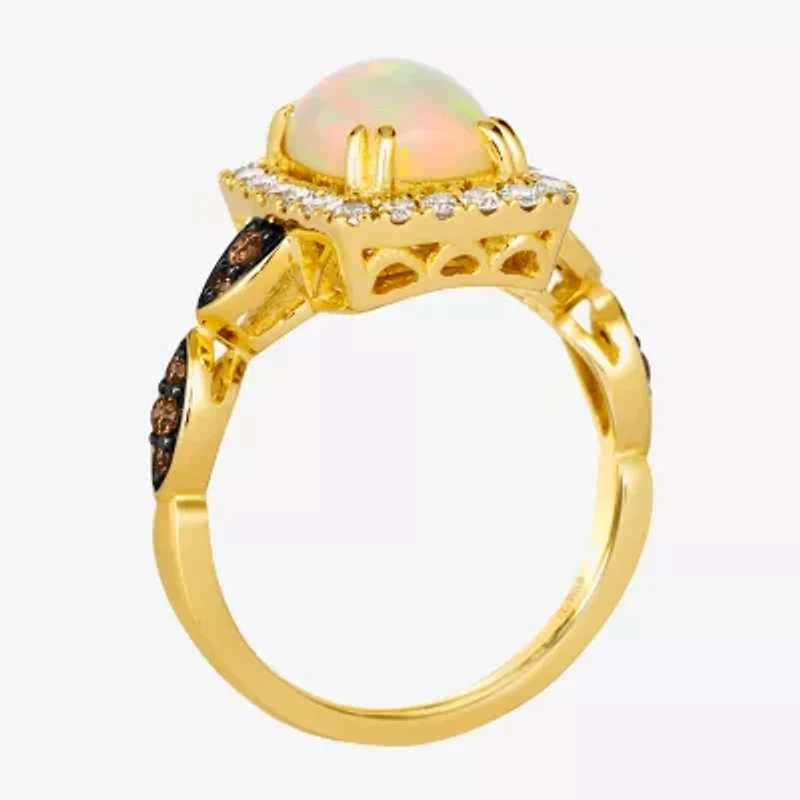 Le Vian Grand Sample Sale Le Vian Grand Sample Sale Limited Quantities! Womens 1/2 CT. T.W. Genuine White Opal 14K Gold Cushion Cocktail Ring