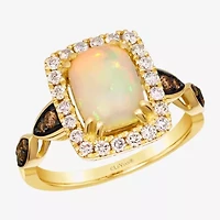 Le Vian Grand Sample Sale Le Vian Grand Sample Sale Limited Quantities! Womens 1/2 CT. T.W. Genuine White Opal 14K Gold Cushion Cocktail Ring