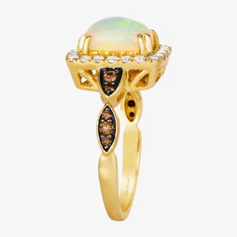 Le Vian Grand Sample Sale Le Vian Grand Sample Sale Limited Quantities! Womens 1/2 CT. T.W. Genuine White Opal 14K Gold Cushion Cocktail Ring