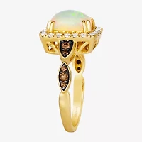 Le Vian Grand Sample Sale Le Vian Grand Sample Sale Limited Quantities! Womens 1/2 CT. T.W. Genuine White Opal 14K Gold Cushion Cocktail Ring