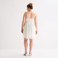 Forever 21 Womens Sleeveless Juniors Plus Babydoll Dress