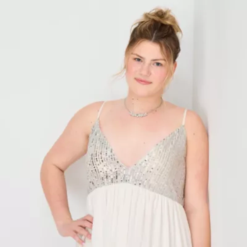 Forever 21 Womens Sleeveless Juniors Plus Babydoll Dress