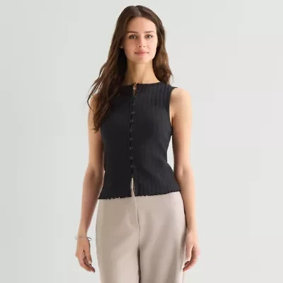 a.n.a Womens Crew Neck Sleeveless Vest