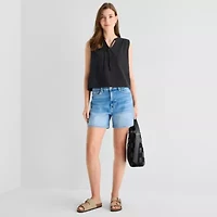 a.n.a Womens Split Tie Neck Sleeveless Tank Top