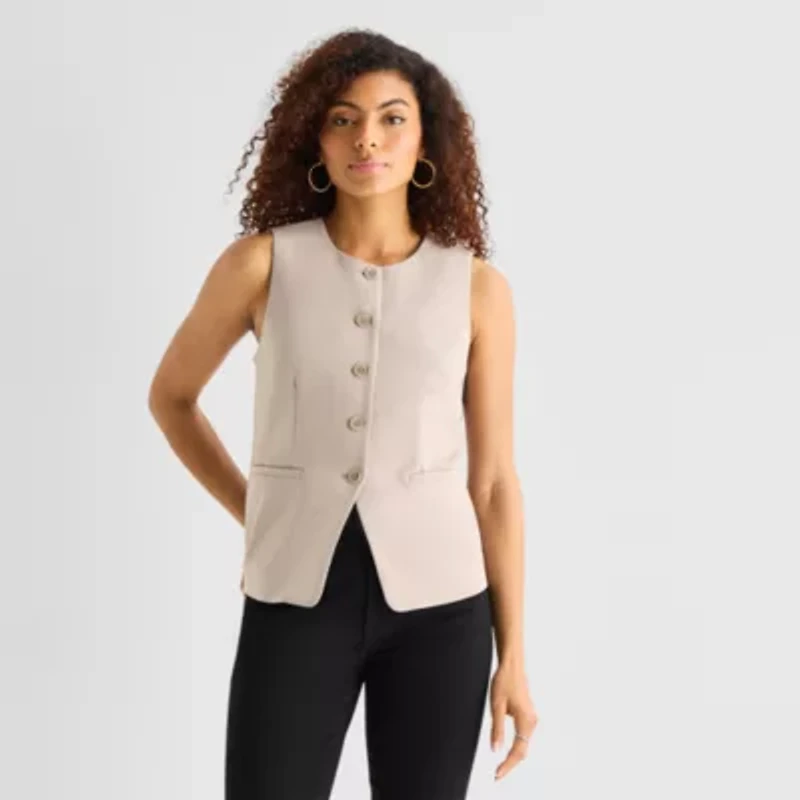 a.n.a Womens Crew Neck Sleeveless Vest