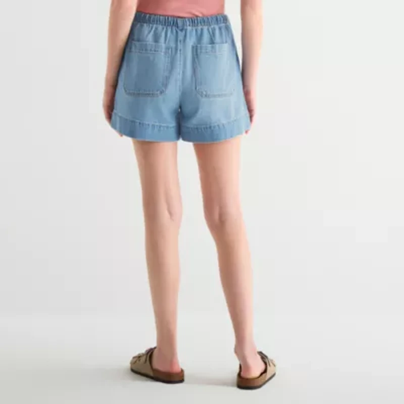 a.n.a Womens 4" Mid Rise Denim Short