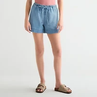 a.n.a Womens 4" Mid Rise Denim Short