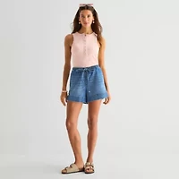 a.n.a Womens 4" Mid Rise Denim Short