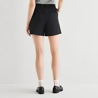 a.n.a Womens High Rise Pleated Short