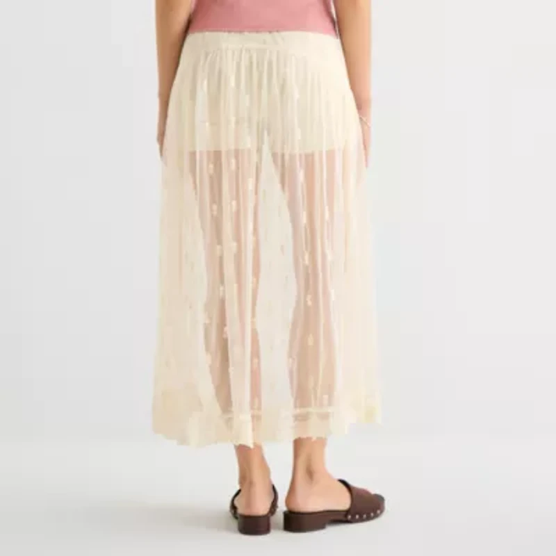 a.n.a Lace Womens Maxi Skirt
