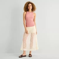 a.n.a Lace Womens Maxi Skirt
