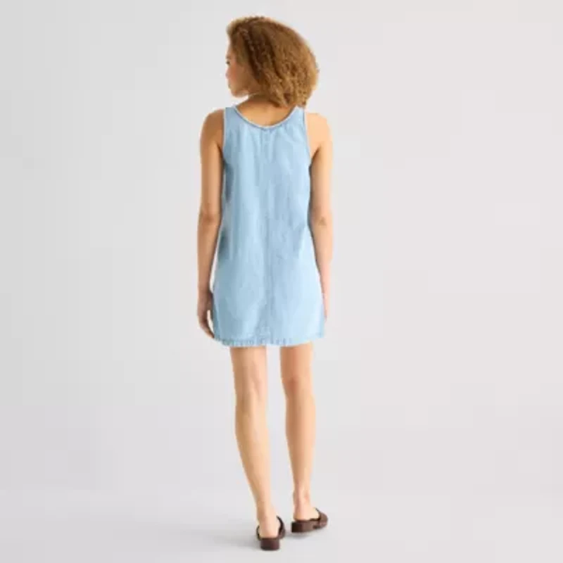 a.n.a Womens Sleeveless A-Line Dress