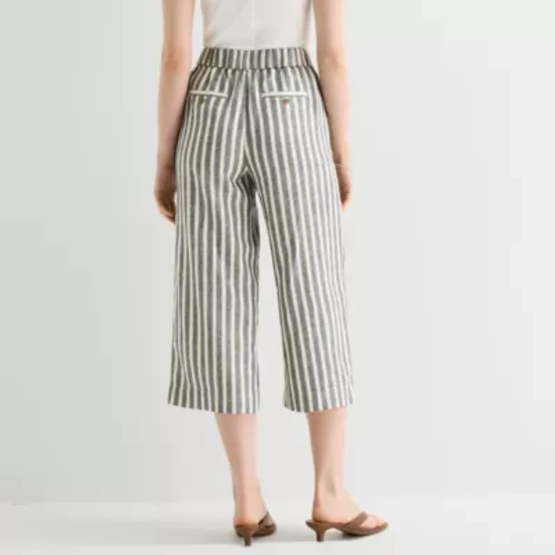 a.n.a Womens Wide Leg Cropped Pant