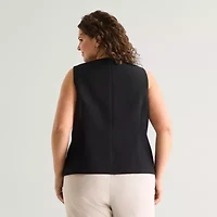 a.n.a Womens Plus Crew Neck Sleeveless Vest
