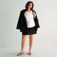 a.n.a Womens Plus Cowl Neck Sleeveless Tank Top