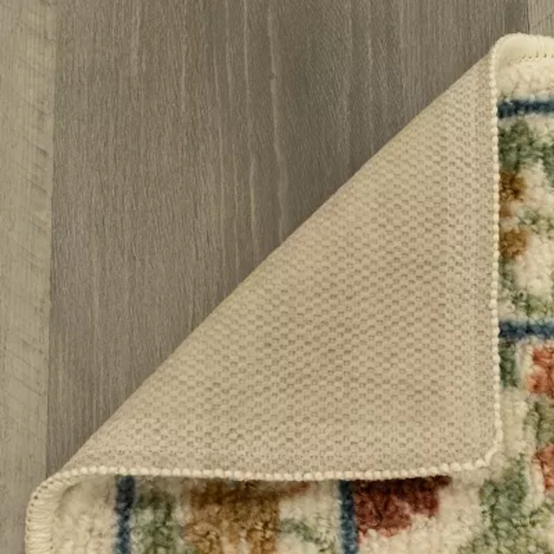 Maples Persian Tan Floral Indoor Rectangular Runner