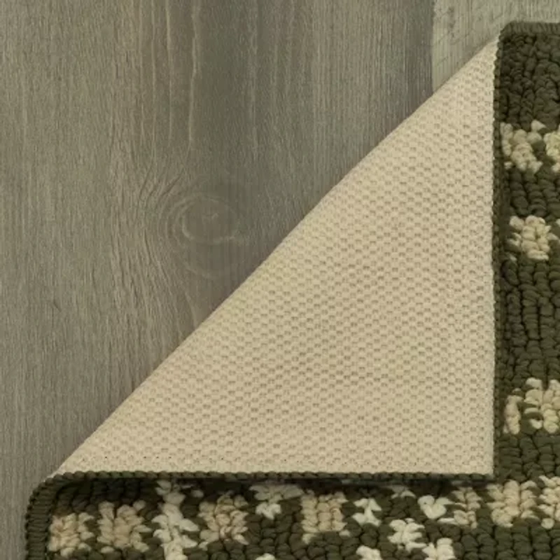 Maples Border Plaid Indoor Rectangular Accent Rug