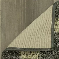 Maples Solid Cut and Loop Indoor Rectangular Accent Rug