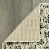 Maples Tiled Pebble Gray Indoor Rectangular Accent Rug