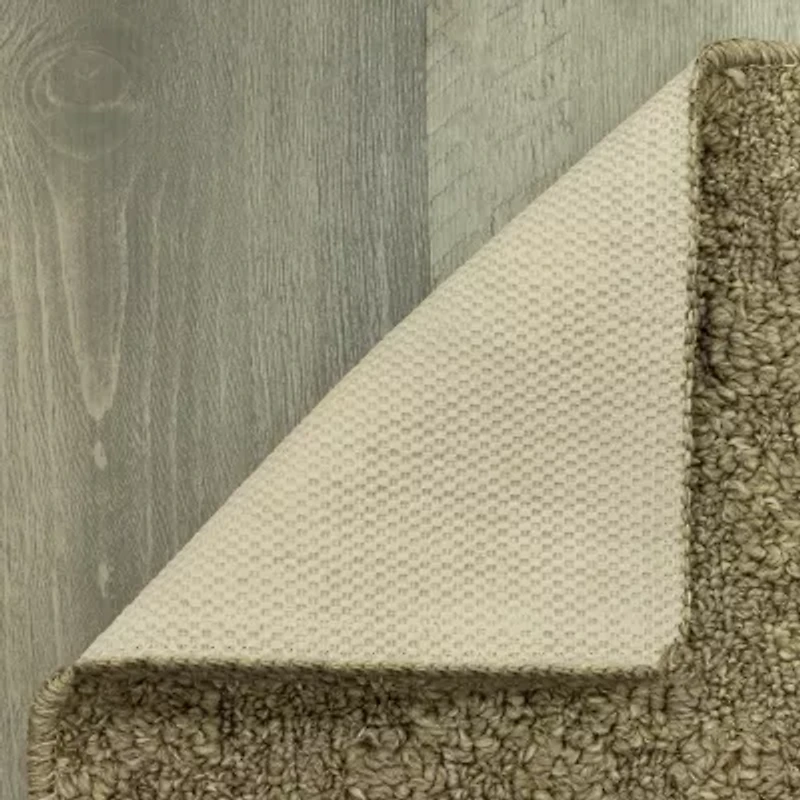 Maples Textured Solid Weave Indoor Rectangular Accent Rug