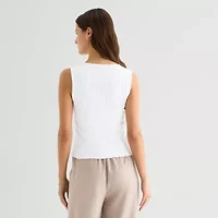 a.n.a Womens Crew Neck Sleeveless Vest