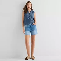 a.n.a Womens Split Tie Neck Sleeveless Tank Top