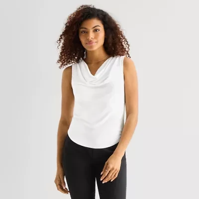 a.n.a Womens Cowl Neck Sleeveless Tank Top