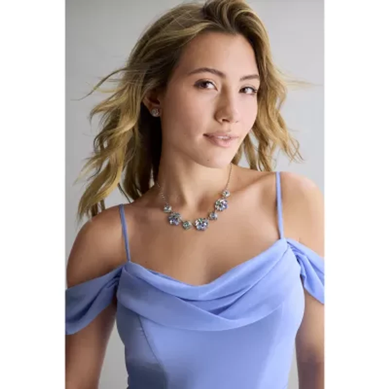 Monet Jewelry Womens Pink 17 Inch Collar Necklace