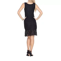 White Mark Cila Womens Sleeveless Sheath Dress