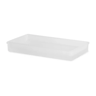 Fieldcrest Frosted Glass Vanity Tray