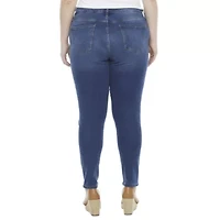 a.n.a. Plus Womens High Rise Skinny Jeggings