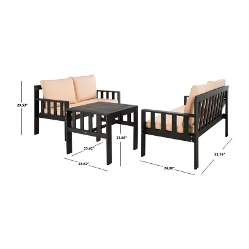 Lardner Patio Collection 3-pc. Conversation Set