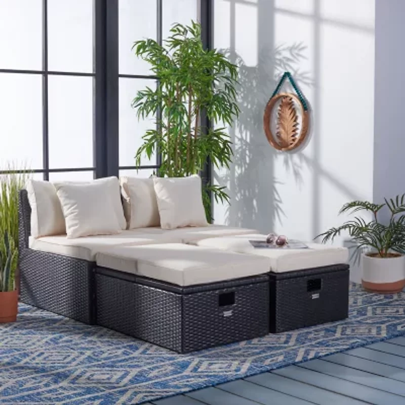 Pramla  4-pc. Patio Lounge Chair and Ottoman Set